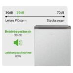 Bomann Mini-Kühlschrank 45 L mit Gefrierfach KB 7245 Inox – Bild 5