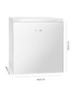 HEINRICHS Mini Kühlschrank 45 L leise 39 dB – Weiß – Bild 2