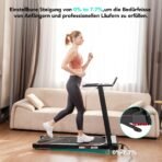 CITYSPORTS Klappbares Laufband bis 12 km/h | App & Tablet-Halter – Bild 3