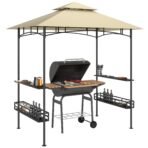 Outsunny Grillpavillon 240x150 cm – Wasserdicht & UV-Schutz