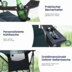 HIGH POINT SPORTS Campingstuhl 2er Set XXL 200 kg – Grün – Bild 7