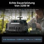 IEE 3200W Powerstation 2048Wh LiFePO4 Solargenerator – Bild 2