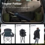 HIGH POINT SPORTS Campingstuhl 2er Set XXL 200 kg – Grün – Bild 6