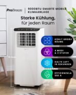 Pro Breeze 4-in-1 Mobile Klimaanlage 9000 BTU – Energieklasse A – Bild 2