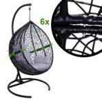 Allpax Hängesessel Größe L | Polyrattan | In- & Outdoor | bis 150 kg – Bild 3
