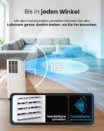 Pro Breeze 4-in-1 Mobile Klimaanlage 9000 BTU – Energieklasse A – Bild 4