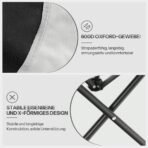 LARMNEE Campingsofa Faltbar 2 Personen bis 200 kg Grau – Bild 8