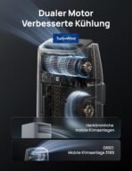 DREO 7500 BTU Mobiles Klimagerät 3-in-1 leise App-Steuerung AC318S – Bild 3