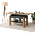 All4All Couchtisch Astra 110x68 cm – Höhenverstellbar | Artisan Eiche