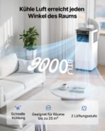 Temprium Mobile Klimaanlage 9000 BTU | App & Fernbedienung – Bild 2