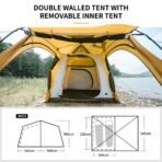 Naturehike Winterzelt mit Kaminöffnung 7,6 m² – 2 bis 4 Personen – Bild 9