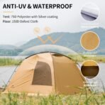 Naturehike Winterzelt mit Kaminöffnung 7,6 m² – 2 bis 4 Personen – Bild 7