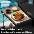 Gasgrill 4 Brenner 52.000 BTU – Grillwagen mit Grillplatte – Bild 7