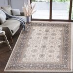 Mazovia Orientteppich 250×350 cm Beige Creme Grau – OEKO-TEX