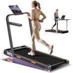 LONTEK Laufband Klappbar 10 km/h 16% Steigung 3.0 CV Schwarz