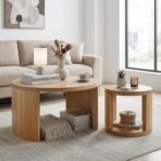 Cagnolier Couchtisch Set 2-teilig Nesting Rund | Ø80 & Ø45 cm