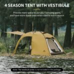 Naturehike Winterzelt mit Kaminöffnung 7,6 m² – 2 bis 4 Personen – Bild 4