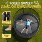 FRIEDO Outdoor Trampolin 305 cm – Sicherheitsnetz, EN71 – Bild 3