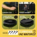 FRIEDO Outdoor Trampolin 305 cm – Sicherheitsnetz, EN71 – Bild 4